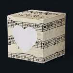 Bröllopsnoter Presentaskar<br><div class="desc">Musikkomposition på vintagebakgrund för bröllop</div>