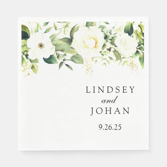 Bröllopspapper Pappersservett (Framsidan)