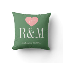 Bröllopspar årsdag monogram initialer
