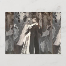 Bröllopsparsmålning Bröllopskort Vykort