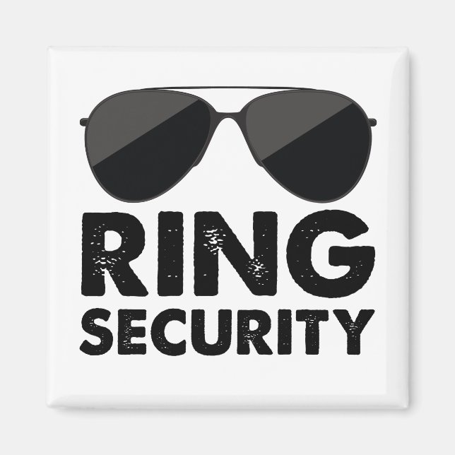 Bröllopspartaj Ring Säkerhet Bröllopsring Magnet (Framsidan)