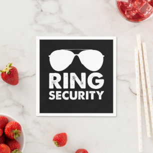 Bröllopspartaj Ring Säkerhet Bröllopsring Pappersservett