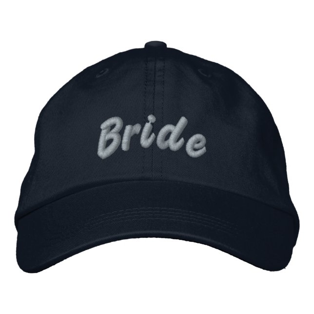 Bröllopsparty Broderad Hatt, Anpassad Brud Bröllop Broderad Keps (Framsida)