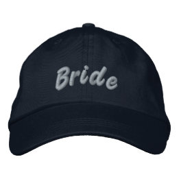 Bröllopsparty Broderad Hatt, Anpassad Brud Bröllop Keps