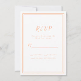 Bröllopspekor & Vita Moderna Eleganta RSVP-Kort