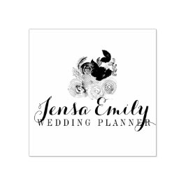Bröllopsplanerare Bouquet Logotyp Artiststudio   Stämpel