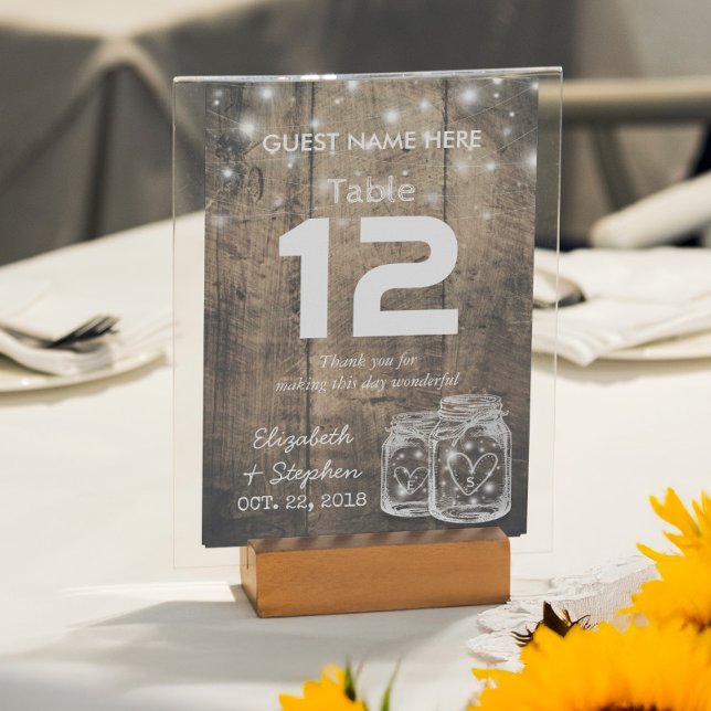 Bröllopsplatssättning Bordnummer Murad Kruka Ljus Inbjudningar (Skapare uppladdad)