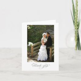 Bröllopsporträtt tackkort