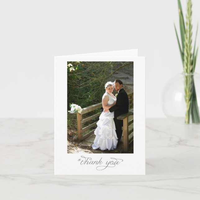 Bröllopsporträtt tackkort (Framsida)