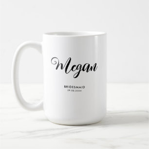 Bröllopspresent åt brudtärna kaffemugg