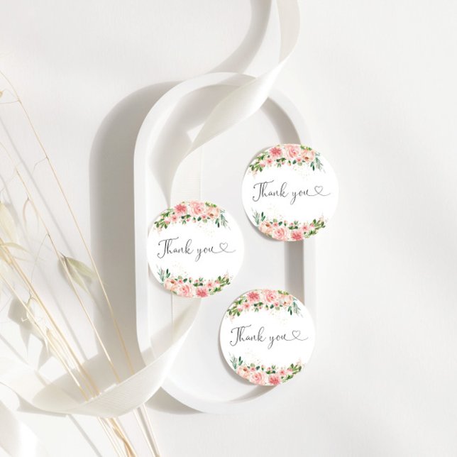 Bröllopspresent Blush Rosa Ros Guld Märke Gåvor Etiketter (Skapare uppladdad)