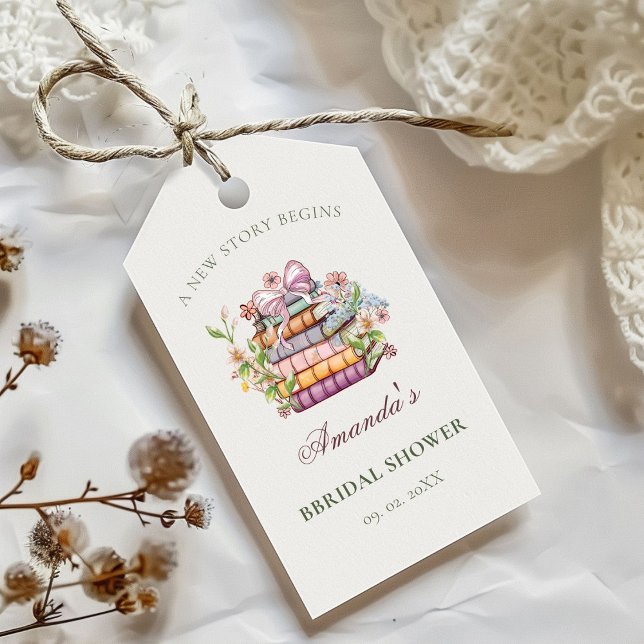 Bröllopspresent Bröllopsdags Story Book Bridal Sho Presentetikett (Skapare uppladdad)