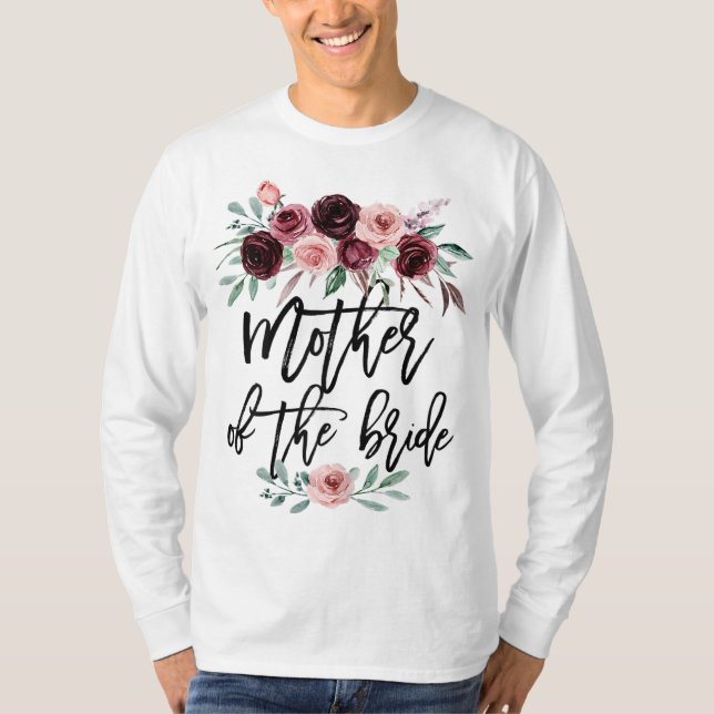 Bröllopspresent Bröllopspresent för Brud Mamma Mor T Shirt (Framsida)