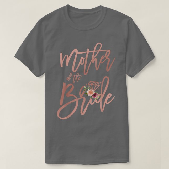 Bröllopspresent Brudens Mor Mor till Bruden T Shirt (Design framsida)