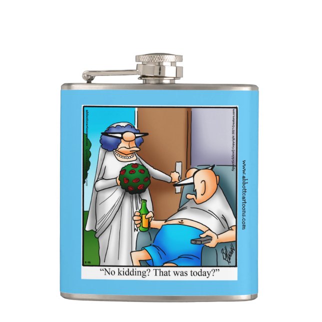 Bröllopspresent Flask Humor Guskepresent Fickplunta (Framsidan)