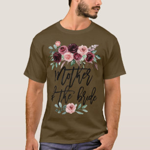 Bröllopspresent för brud mamma brudens mor t shirt