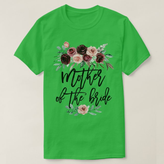 Bröllopspresent för brud Mamma Mor till bruden T Shirt (Design framsida)