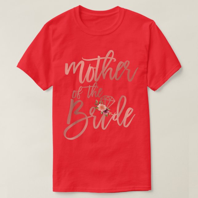Bröllopspresent För Mamma Från Brud Mor T Shirt (Design framsida)
