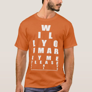Bröllopspresent Förlovningsgåva Vill du gifta dig  T Shirt