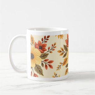 Bröllopspresent Mug med Blommotiv Kaffemugg