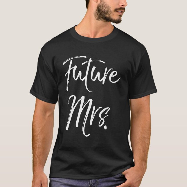 Bröllopspresent Till Fästmö Blivande Fru T Shirt (Framsida)