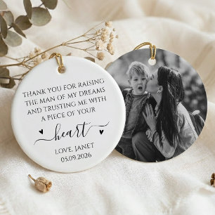 Bröllopspresent till Mormor från Bruden Julgransprydnad Keramik