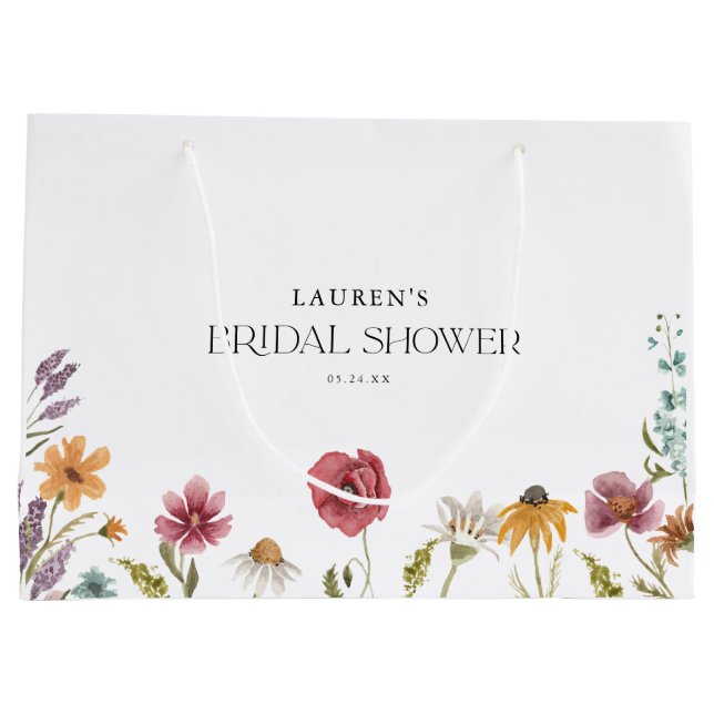 Bröllopspresenter med vilda blommor (Baksidan)