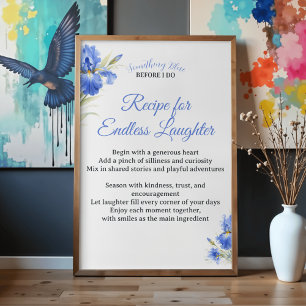 Bröllopspresentrecept för ändlös skratt poster