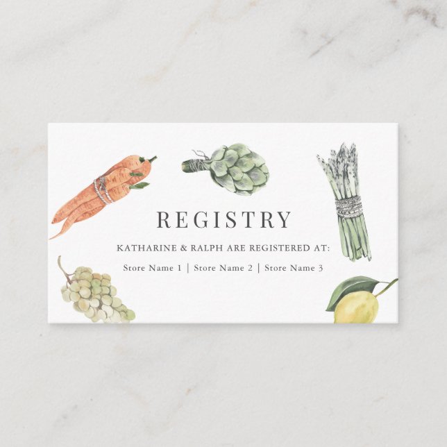 Bröllopspresentregister - Hon är inte längre på ma Tilläggskort (Framsida)