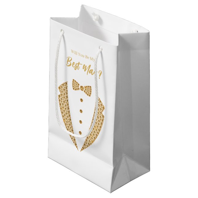 Bröllopspresentväska till best man (Framsidan Vinklad)
