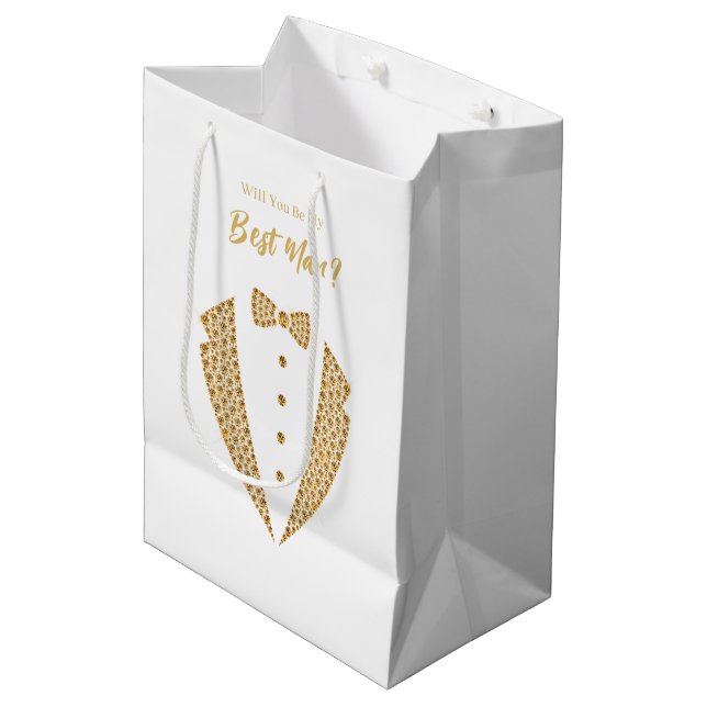 Bröllopspresentväska till best man (Framsidan Vinklad)