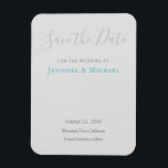 Bröllopsproffsdesign Modernt Spara Datum Magnet<br><div class="desc">Denna design,  som har ett modernt,  stilrent och attraktivt utseende,  kommer omedelbart att fånga allas uppmärksamhet runt omkring dig.</div>