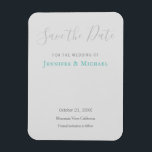 Bröllopsproffsdesign Modernt Spara Datum Magnet<br><div class="desc">Denna design,  som har ett modernt,  stilrent och attraktivt utseende,  kommer omedelbart att fånga allas uppmärksamhet runt omkring dig.</div>