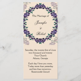 Bröllopsprogram av frisk andedräkt program