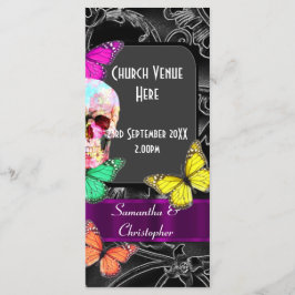 Bröllopsprogram av gotin-sockerskalle program