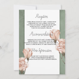 bröllopsprogram av trendig greeneri inbjudningar