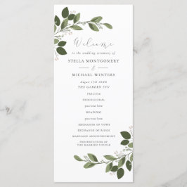 Bröllopsprogram Blushing Sprigs Program