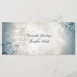 Bröllopsprogram - Elegant Vintage Foliage & Swirls Program