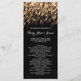 Bröllopsprogram Falling Stars Guld Program