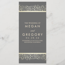 Bröllopsprogram för Blommigten för utandning av Gu Program