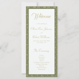 Bröllopsprogram för elegantens botaniska Gröntens 