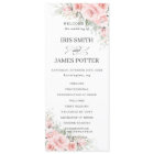 Bröllopsprogram för känslig  Rosa Blommigt för ele