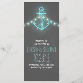 bröllopsprogram för kontrollpanel för nautisk anka program