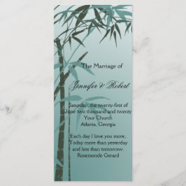 Bröllopsprogram för naturlig bamboo-övertoning program