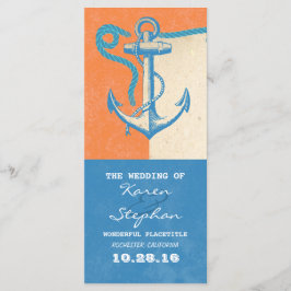 bröllopsprogram för nautisk ankarplats program