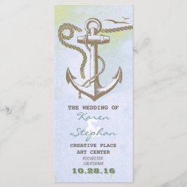 bröllopsprogram för nautisk strand program