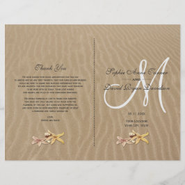 Bröllopsprogram för Sand och sjöstjärnor Beach