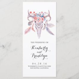 bröllopsprogram för vattenfärg i blommigtens skall program