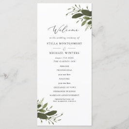 Bröllopsprogram för vild och Grönt Program