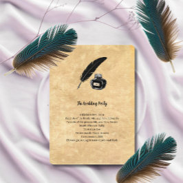 Bröllopsprogram Gothic Quill Program